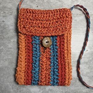 Y2K BOHO Multicolor Crochet Woven Crossbody Bag